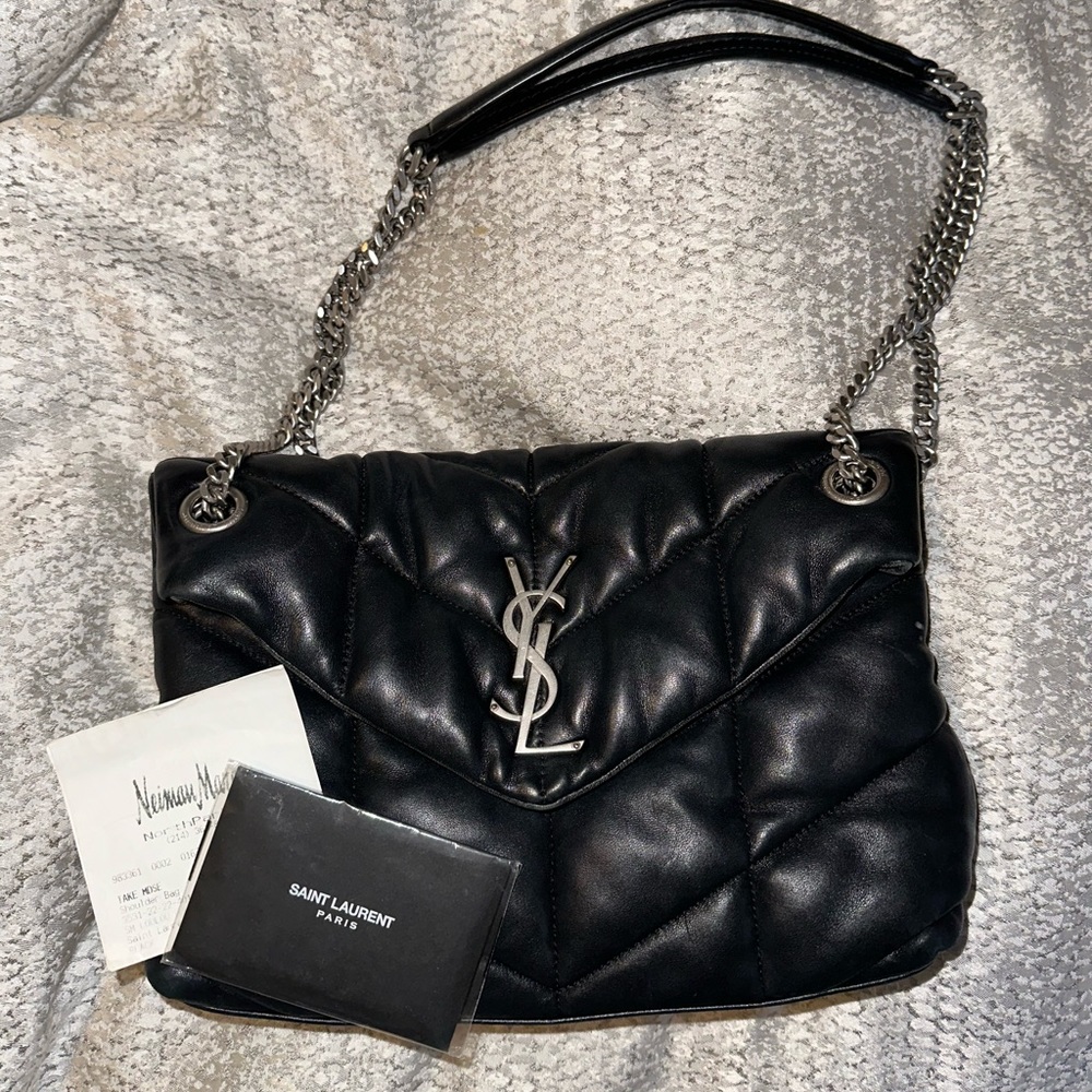 Ysl Loulou Puffer Shoulder Bag Gem